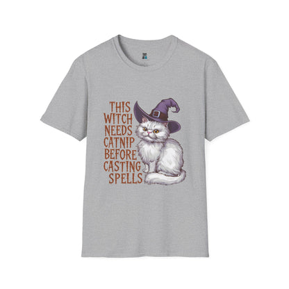 Halloween Catnip Witch T-shirt