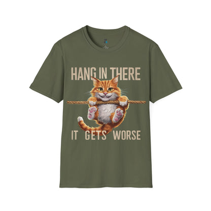 Hang in There Sarcastic Cat T-Shirt