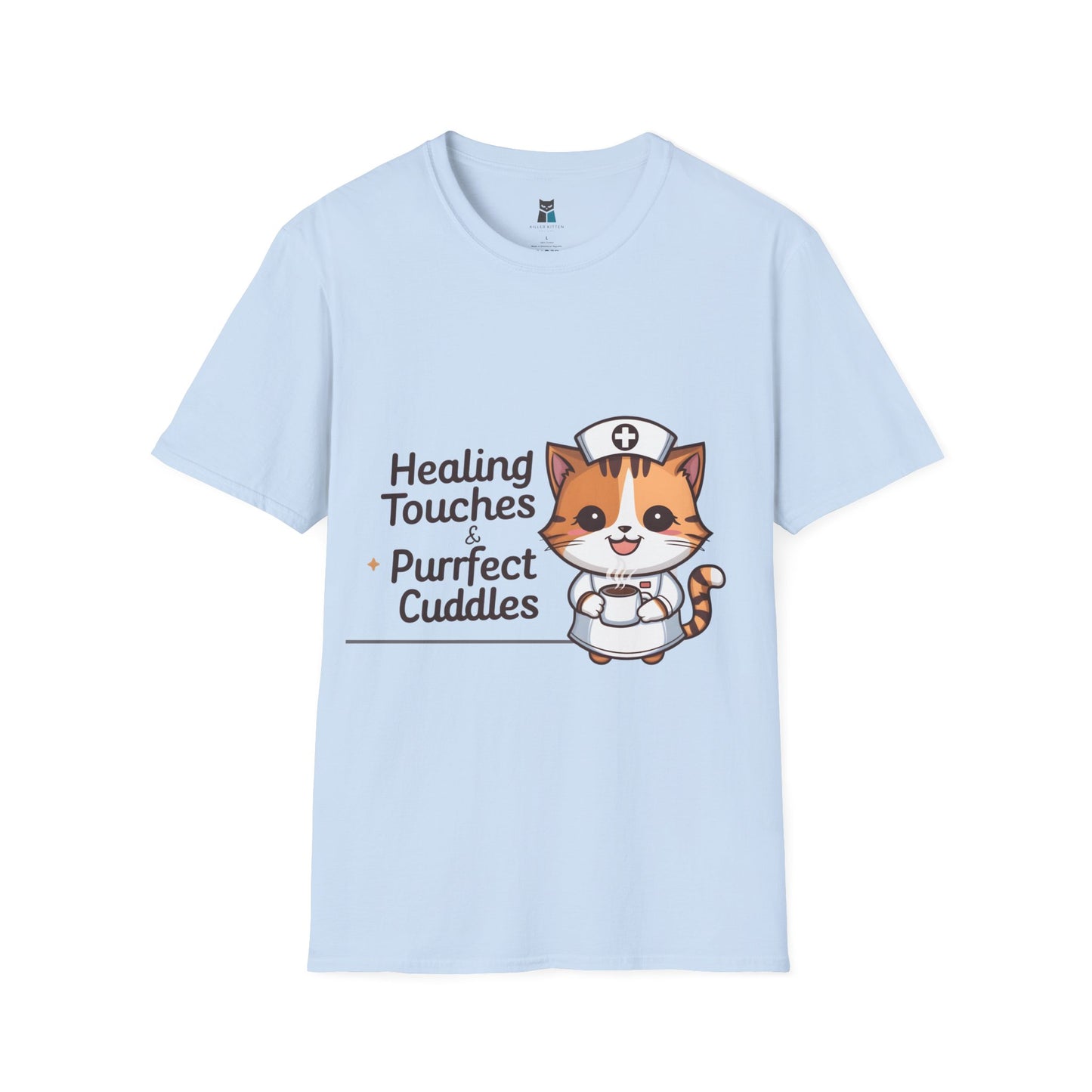 Healing Touches & Purrfect Cuddles Nurse T-Shirt