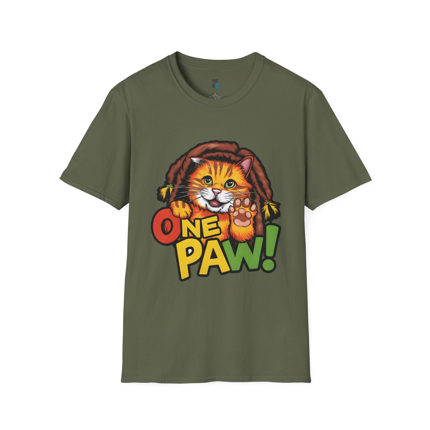 One Paw! Bob Marley Cat T-Shirt