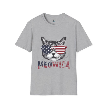 Patriotic Meowica Cat T-Shirt