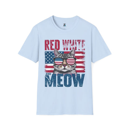 Red, White, and Meow: Show Your Patriotism T-Shirt