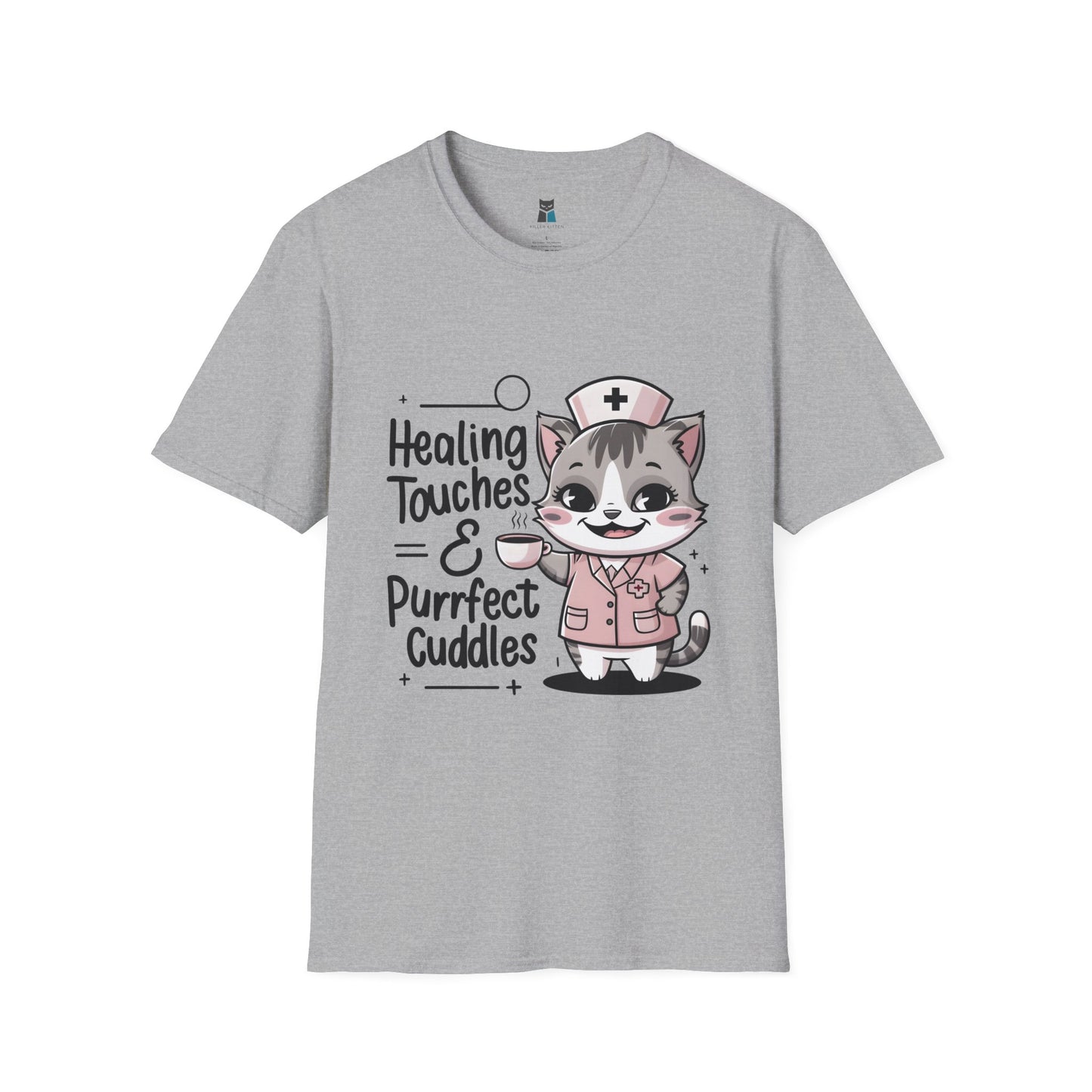 Healing Touches & Purrfect Cuddles Nurse T-Shirt