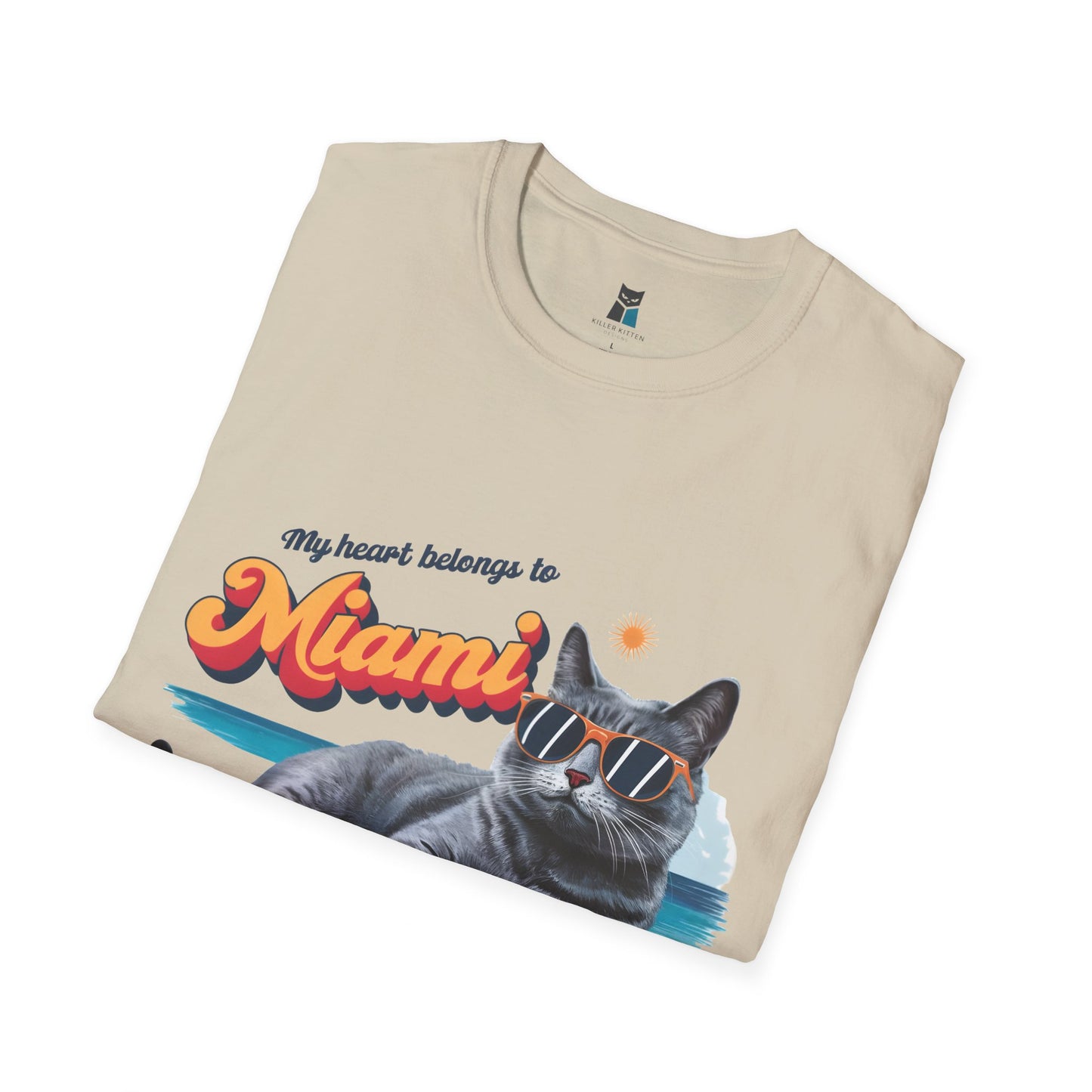 Miami Beach Vibes Cat T-Shirt