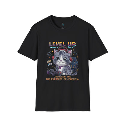 Level Up Gamer Cat T-Shirt