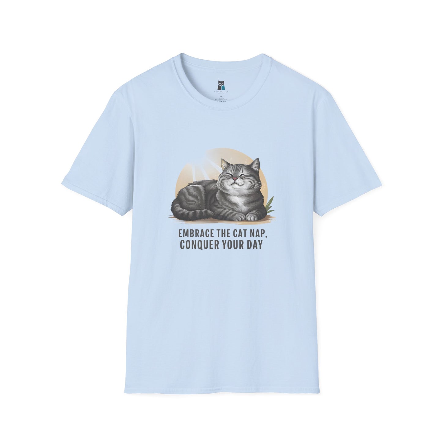 Conquer Your Day Embrace the Cat Nap T-Shirt