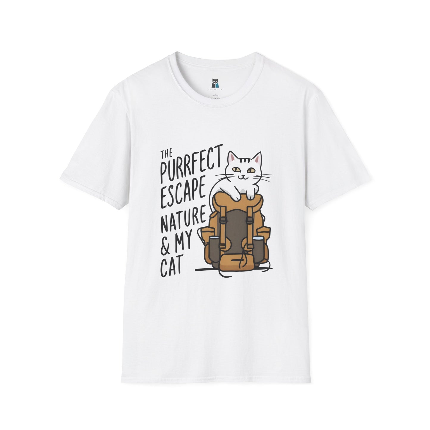 Purrfect Escape Hiking Cat T-Shirt