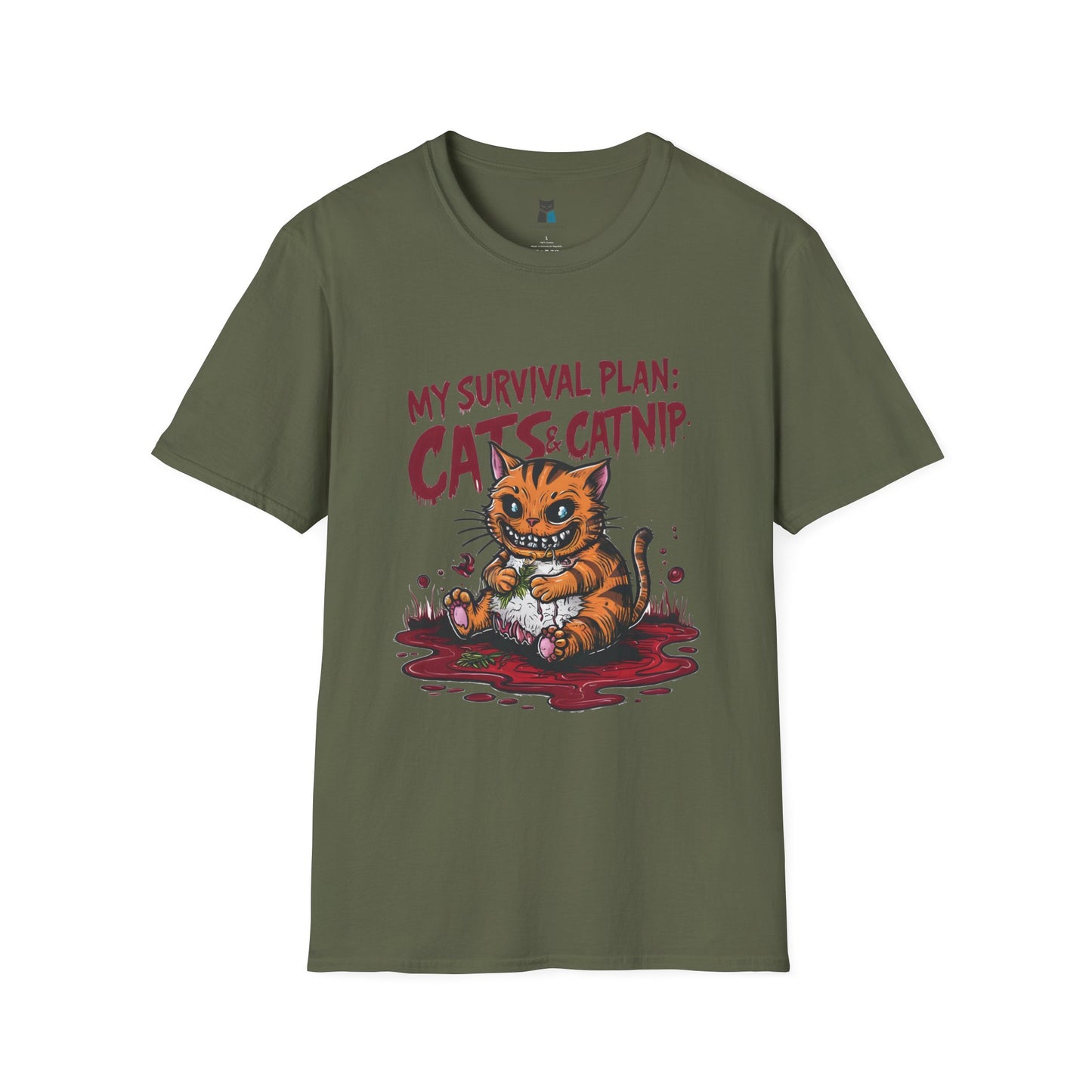 Zombie Apocalypse Survival Cat T-Shirt