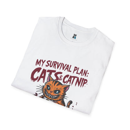 Zombie Apocalypse Survival Cat T-Shirt