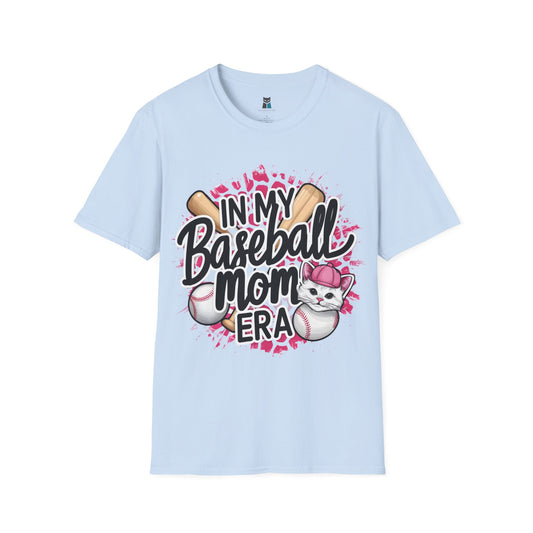 Baseball Mom Era Cat Lover T-Shirt