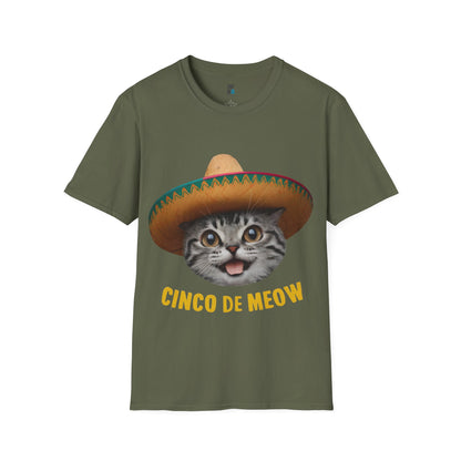 Cinco de Meow Funny Cat T-Shirt