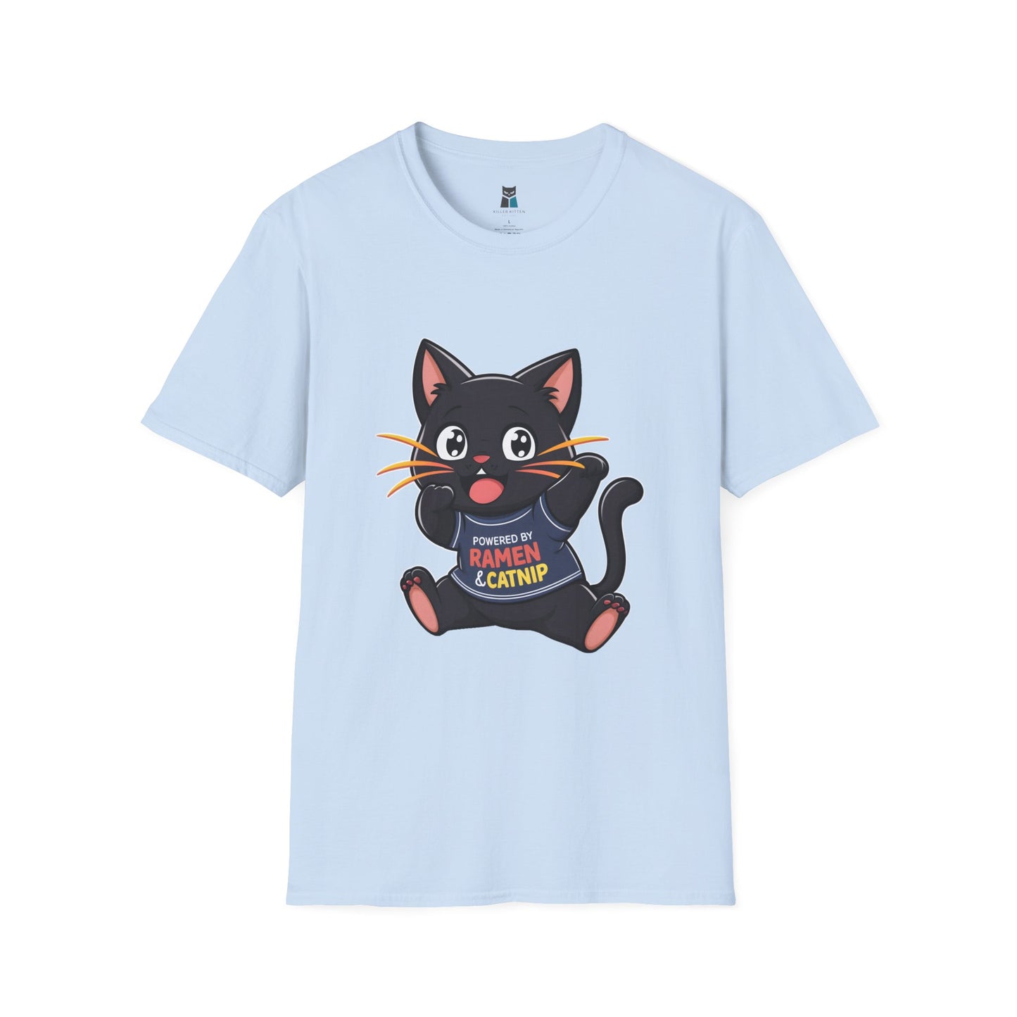 Kawaii Ramen Cat Anime T-Shirt