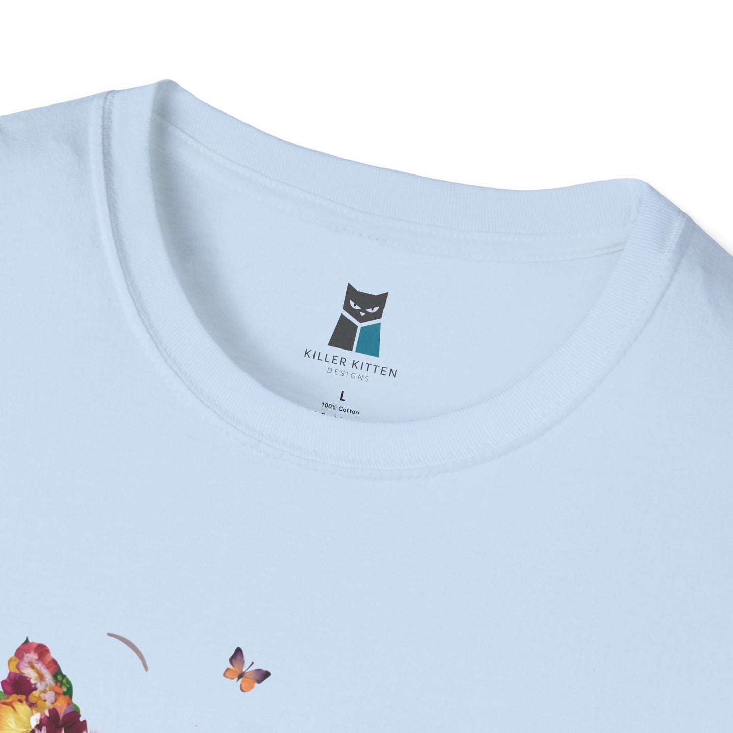 Floral Feline Delight T-Shirt