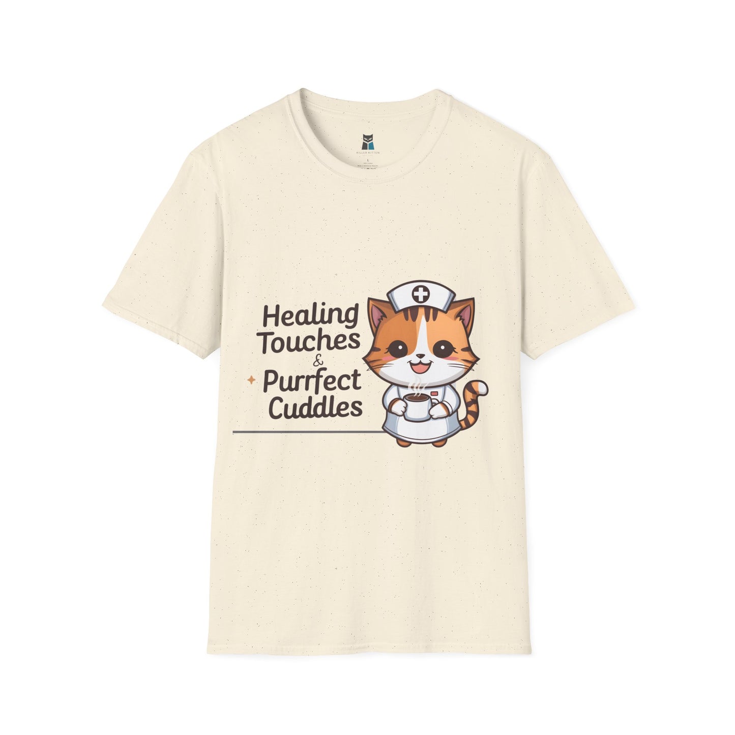 Healing Touches & Purrfect Cuddles Nurse T-Shirt