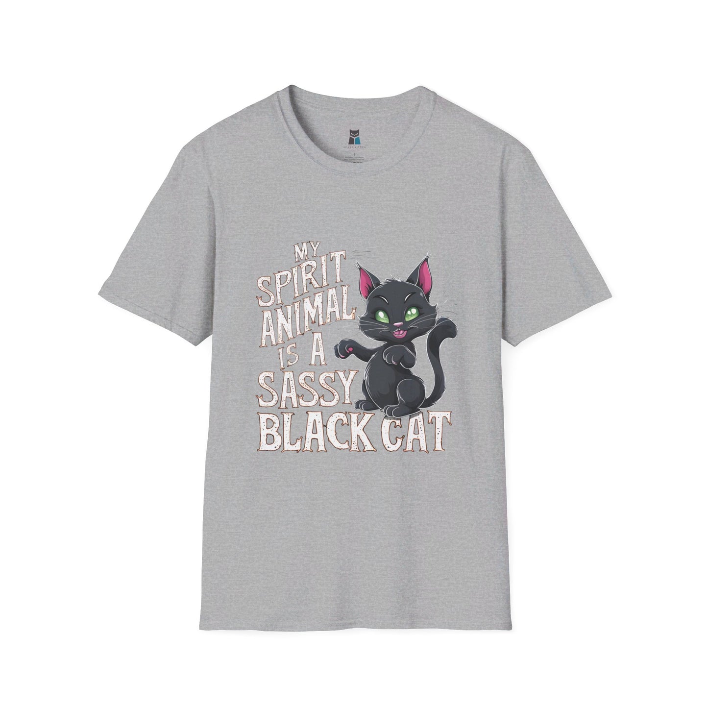 Sassy Black Cat Spirit Animal Halloween T-Shirt