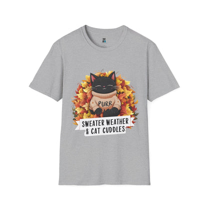 Cozy Fall Cat T-Shirt