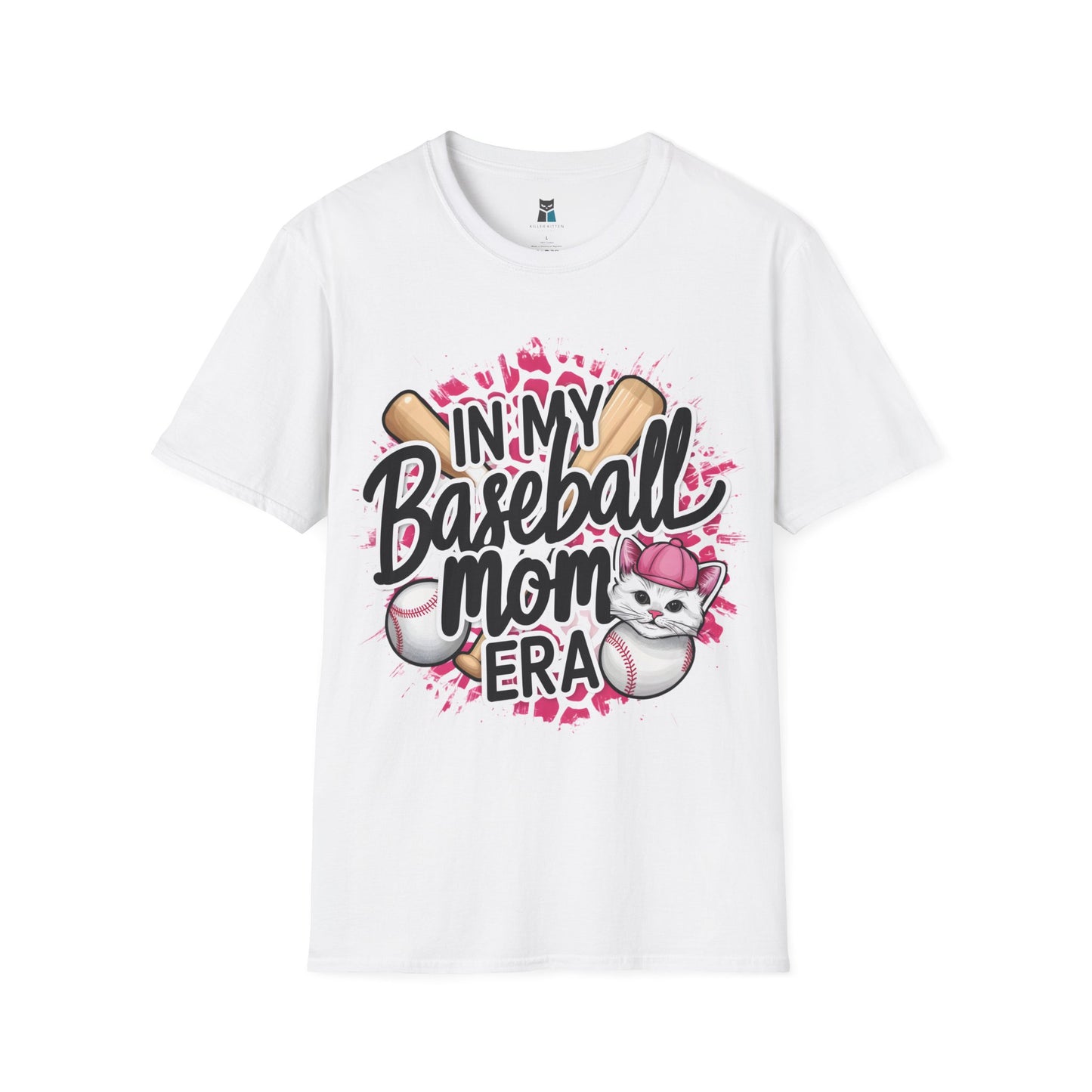 Baseball Mom Era Cat Lover T-Shirt