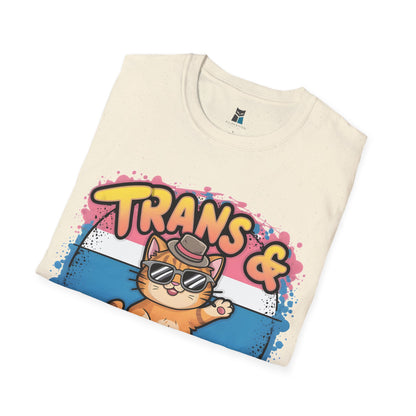 Trans & Pawsome Cat T-Shirt