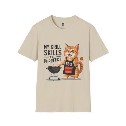 Purrfect Grill Master BBQ Cat T-Shirt