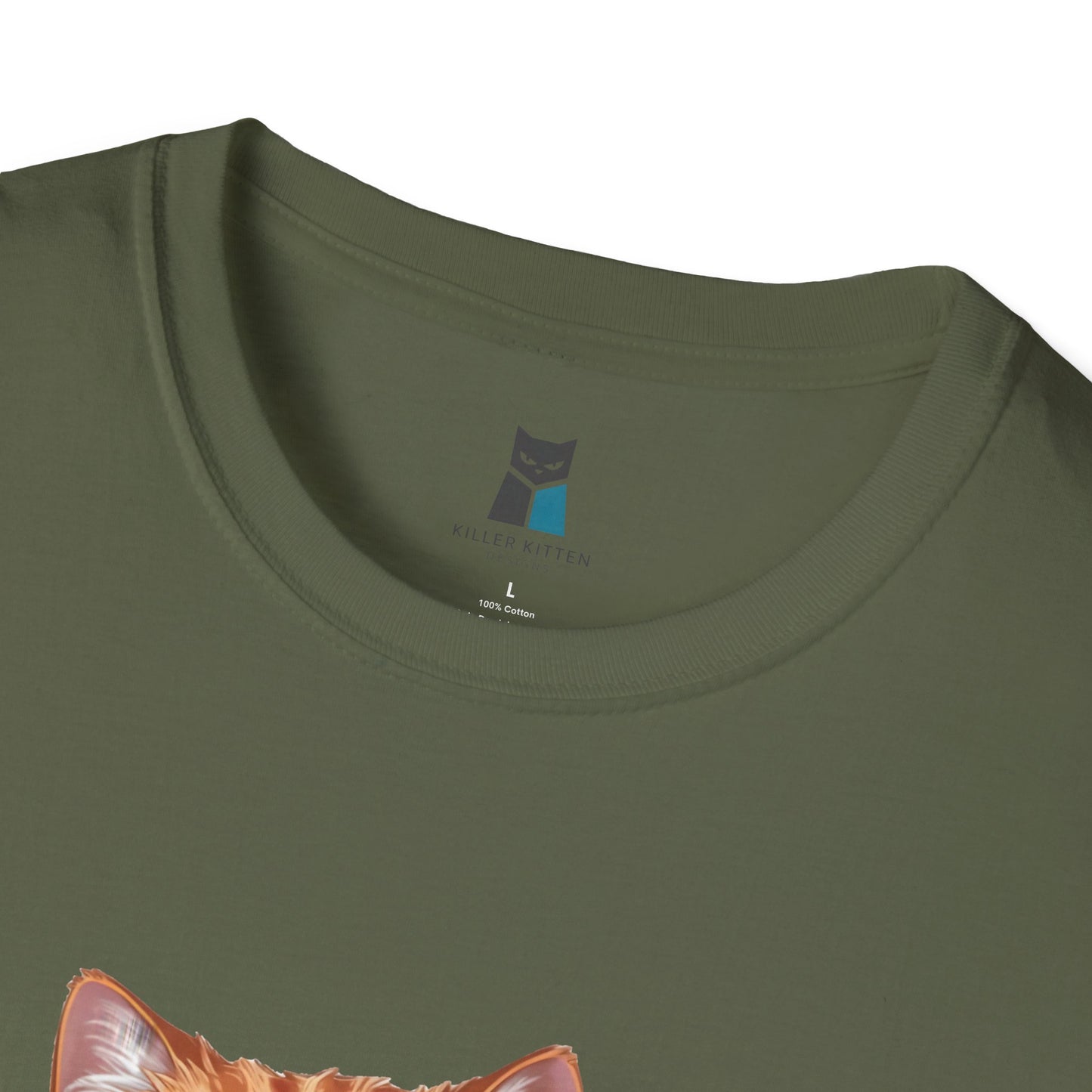 Retired Active Cuddler Navy Cat T-Shirt