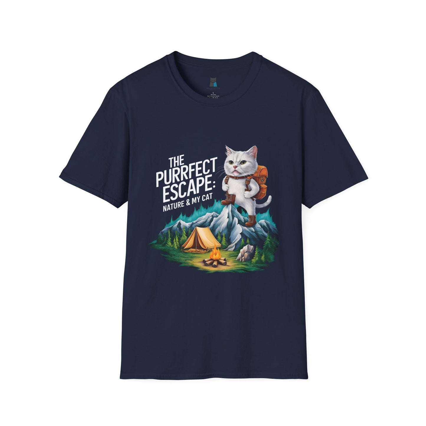 Purrfect Escape Hiking Cat T-Shirt