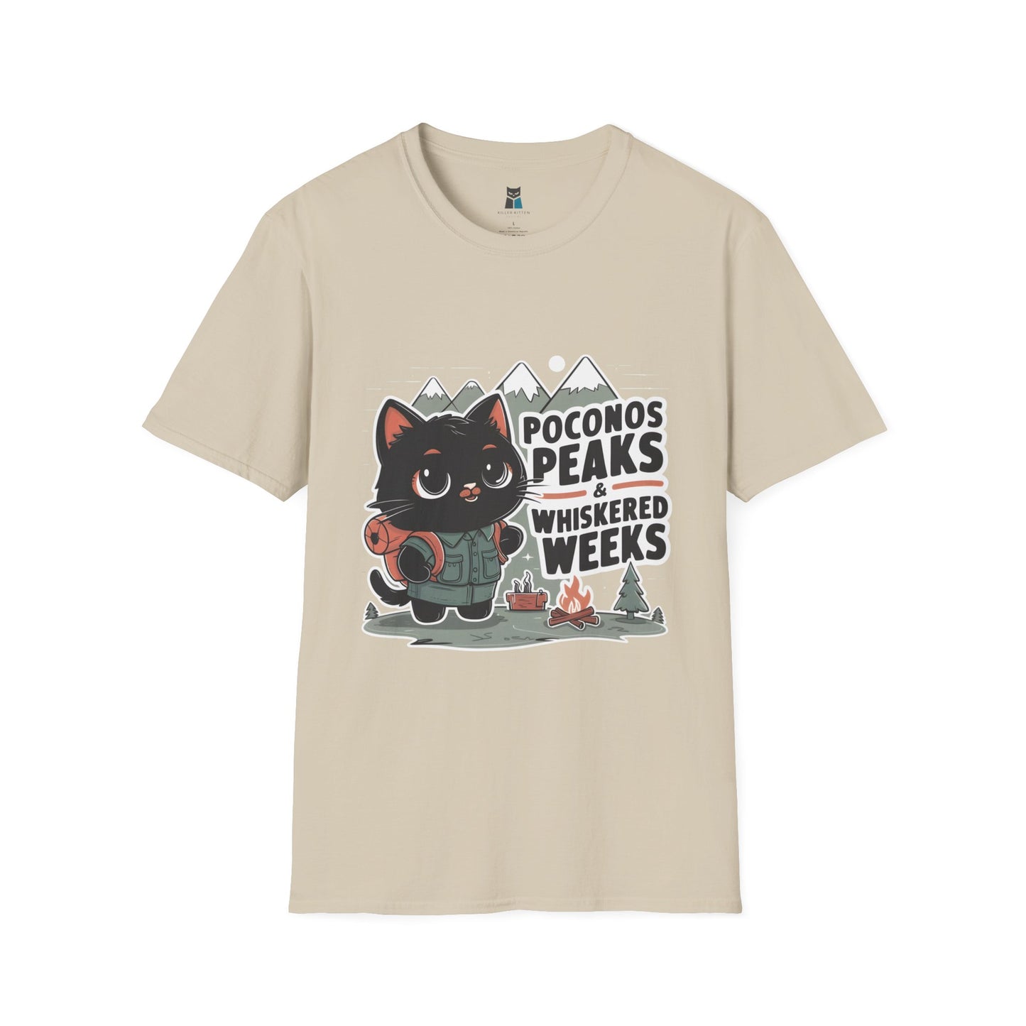 Whiskered Weeks in the Peaks Poconos Adventure T-shirt