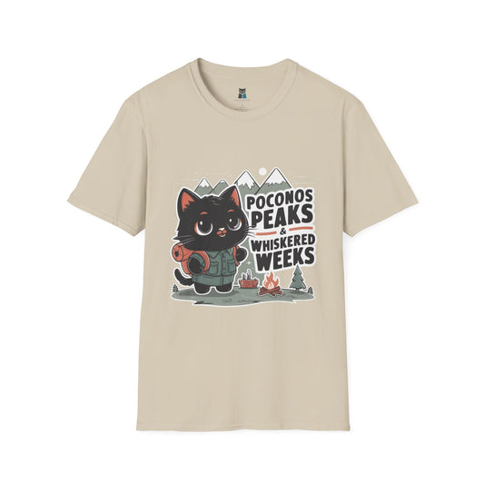 Whiskered Weeks in the Peaks Poconos Adventure T-shirt