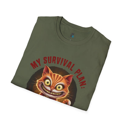 Zombie Apocalypse Survival Cat T-Shirt