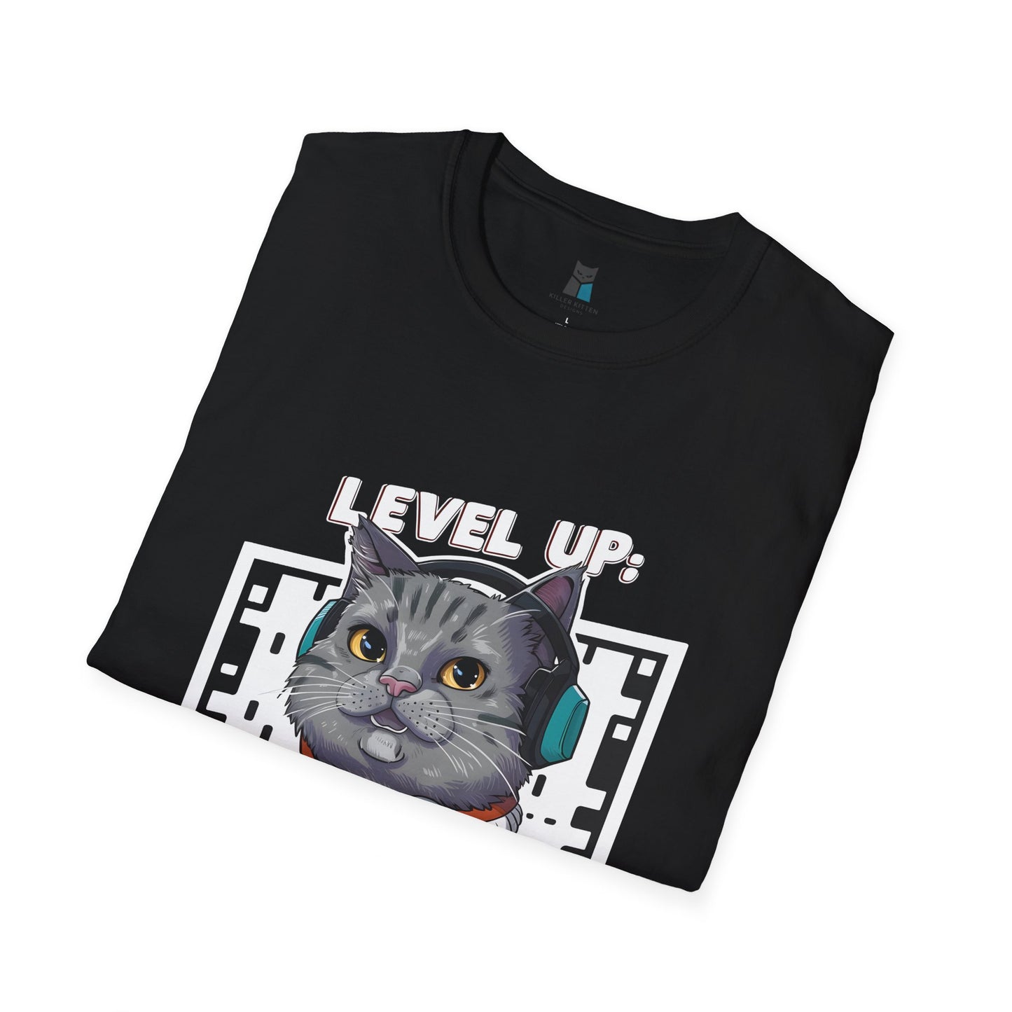 Level Up Gamer Cat T-Shirt