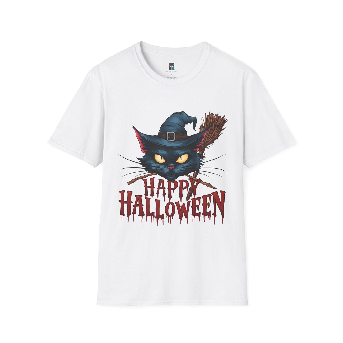 Witchy Black Cat Halloween T-Shirt