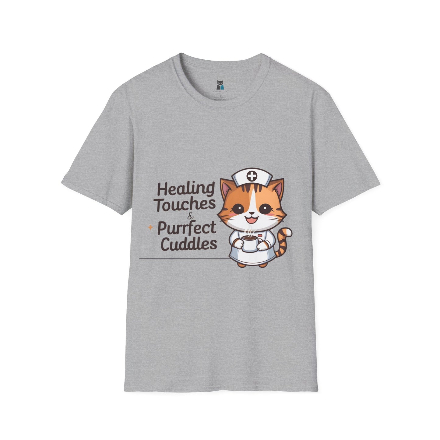 Healing Touches & Purrfect Cuddles Nurse T-Shirt