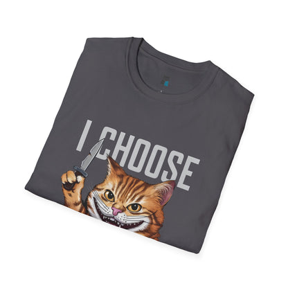 I Choose Violence Cat T-Shirt