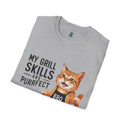 Purrfect Grill Master BBQ Cat T-Shirt