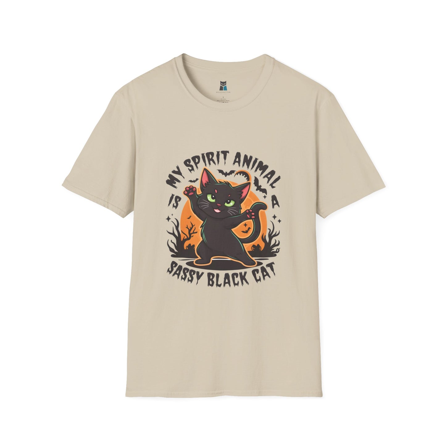 Sassy Black Cat Spirit Animal Halloween T-Shirt