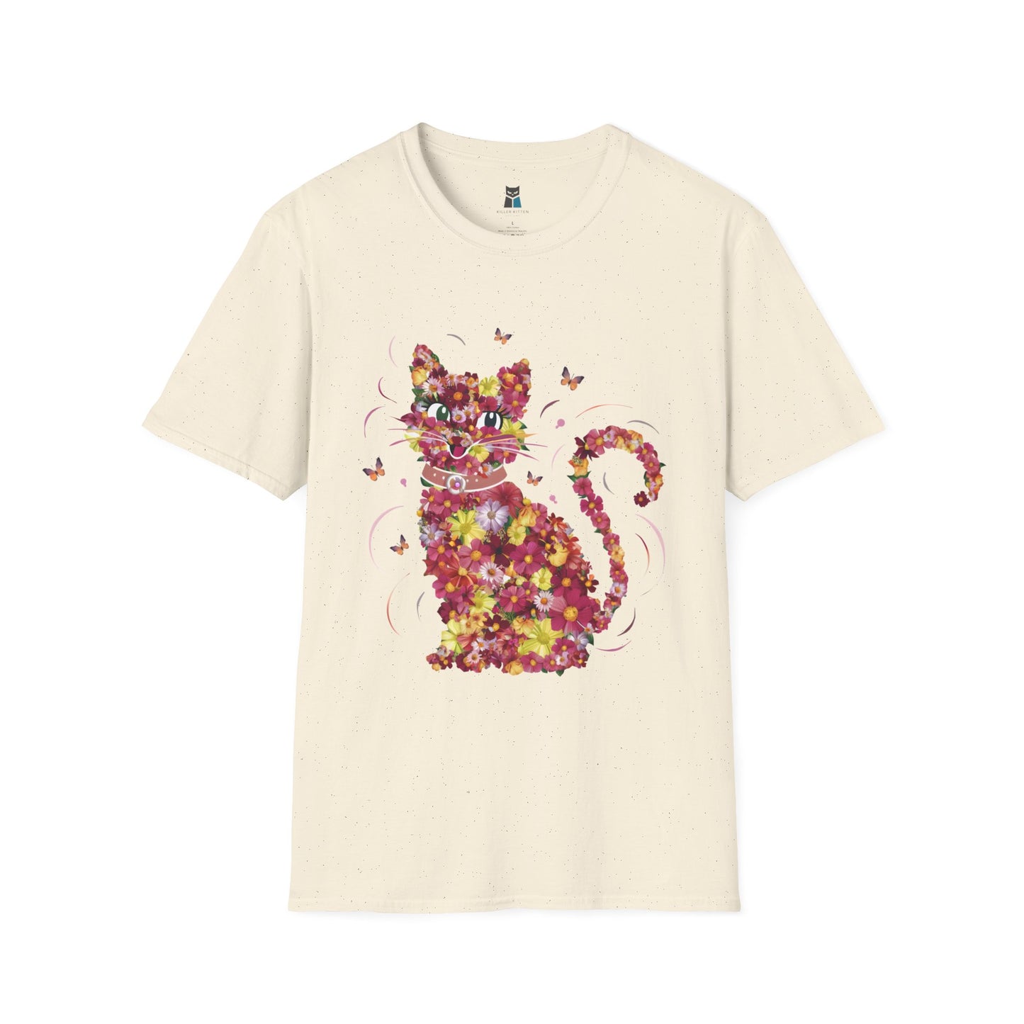 Floral Feline Delight T-Shirt