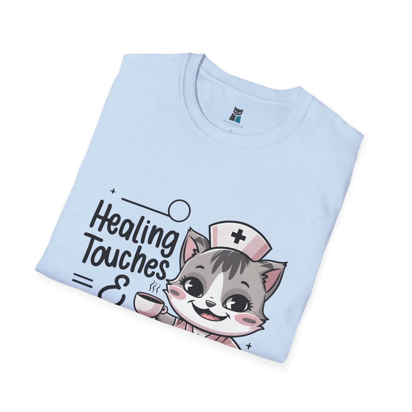 Healing Touches & Purrfect Cuddles Nurse T-Shirt