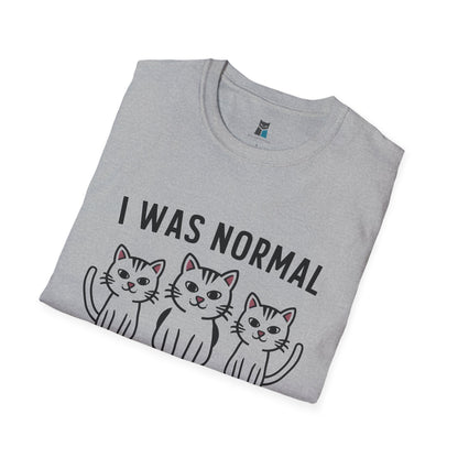 I Was Normal 3 Cats Ago T-Shirt