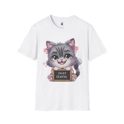 Okay Senpai Kawaii Cat T-shirt