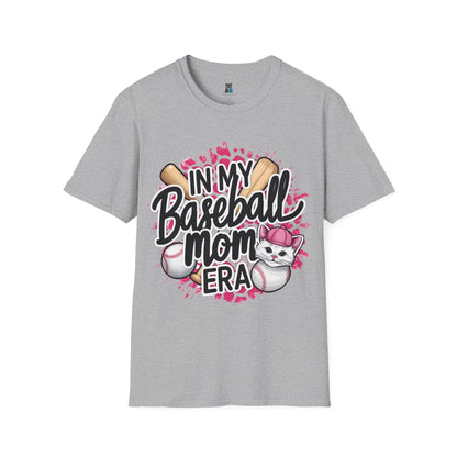 Baseball Mom Era Cat Lover T-Shirt