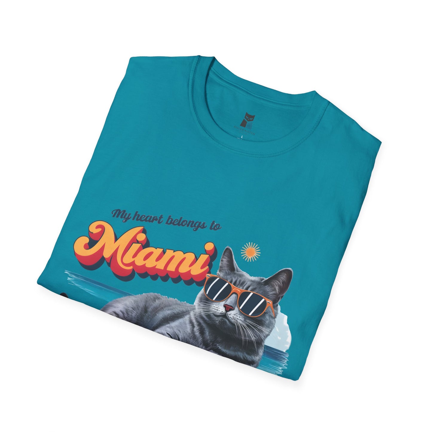 Miami Beach Vibes Cat T-Shirt