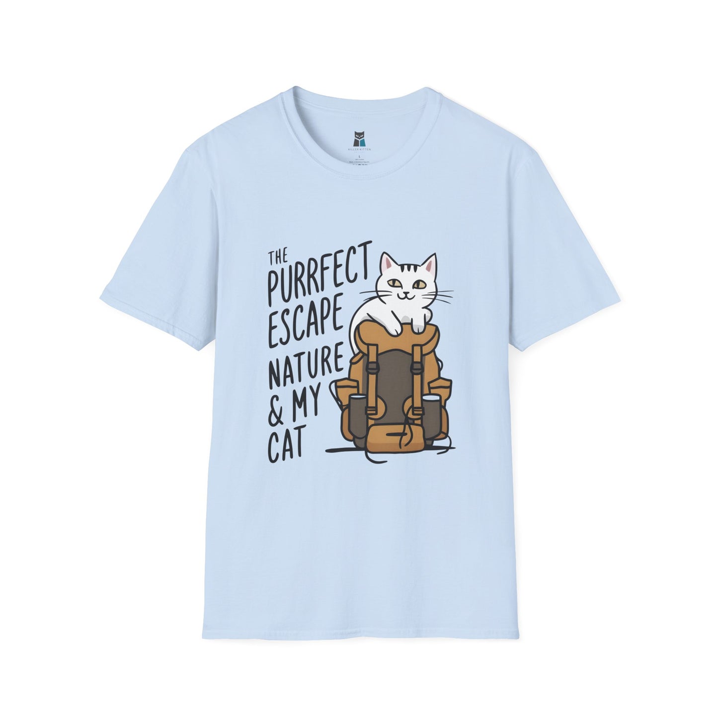 Purrfect Escape Hiking Cat T-Shirt