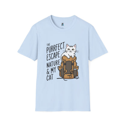 Purrfect Escape Hiking Cat T-Shirt