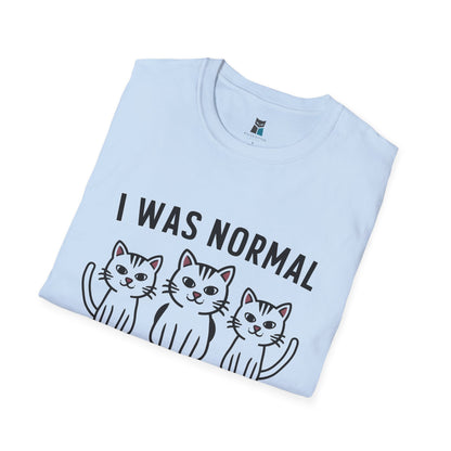 I Was Normal 3 Cats Ago T-Shirt