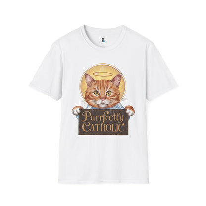 Purrfectly Catholic Cat T-Shirt