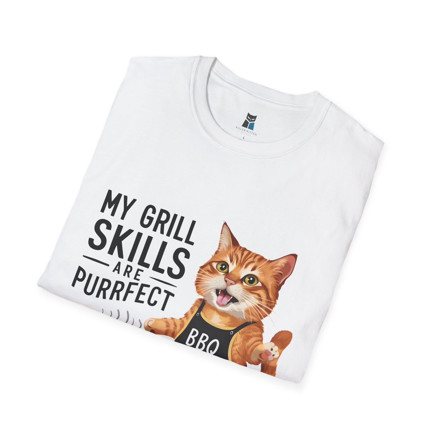 Purrfect Grill Master BBQ Cat T-Shirt