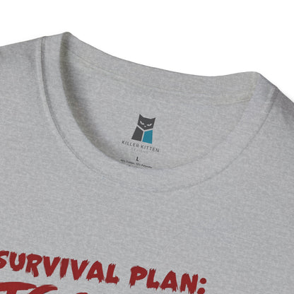 Zombie Apocalypse Survival Cat T-Shirt