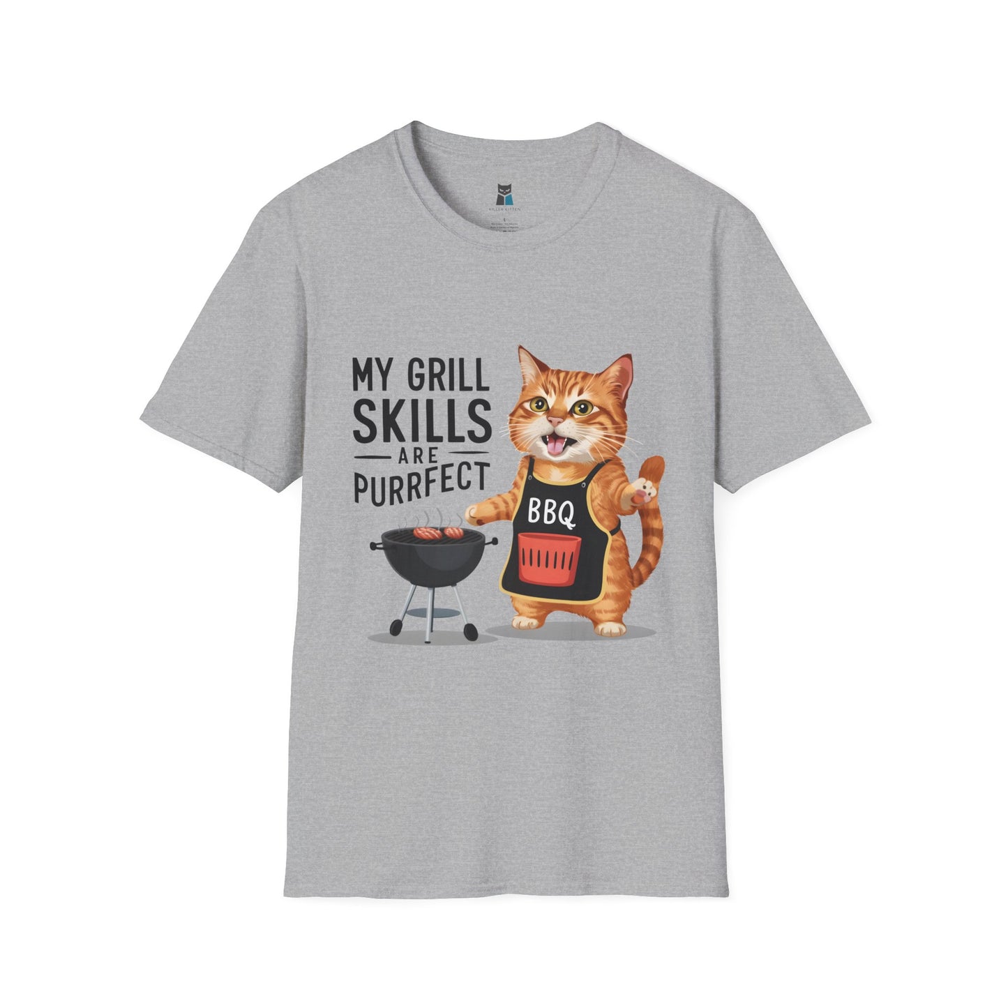 Purrfect Grill Master BBQ Cat T-Shirt