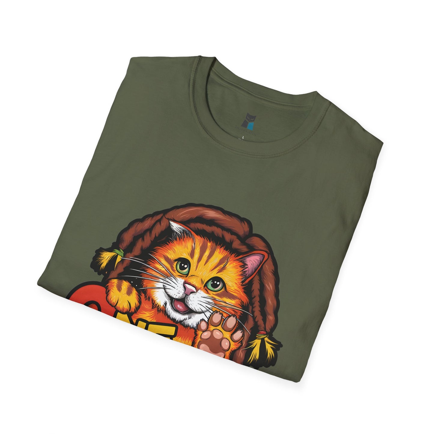 One Paw! Bob Marley Cat T-Shirt