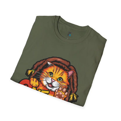 One Paw! Bob Marley Cat T-Shirt