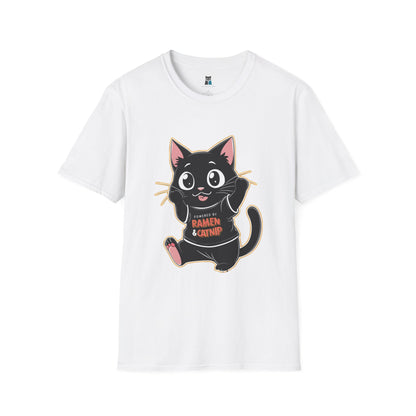 Kawaii Ramen Cat Anime T-Shirt